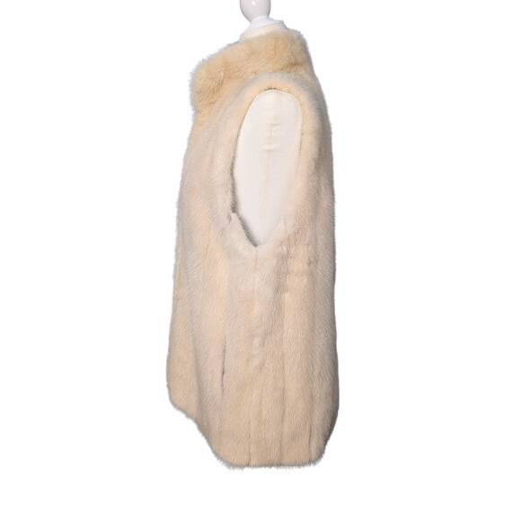 Gorgeous Blond 100% genuine Mink Vest - Perfect Layering Piece! - Picture 4 of 7